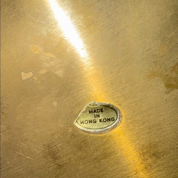 Vintage Brass Wall Planter - Made In Hong Kong - Picture 8 of 13